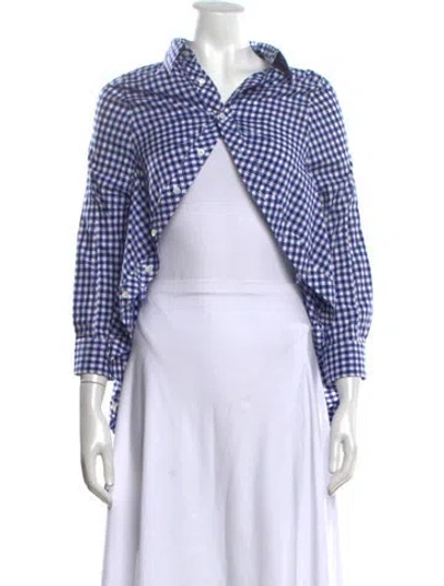 Pre-owned Junya Watanabe Vintage 2009 Button-up Top In Blue