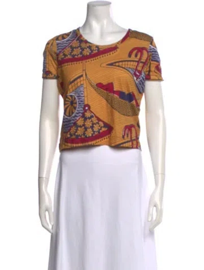 Pre-owned Junya Watanabe Vintage 2009 T-shirt In Yellow