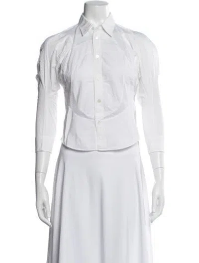 Pre-owned Junya Watanabe Vintage 2012 Button-up Top In White