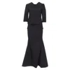 Junya Watanabe Vintage  Runway Scuba Origami Cut Mermaid Skirt In Black
