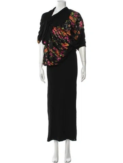 Pre-owned Junya Watanabe Vintage Long Dress In Black