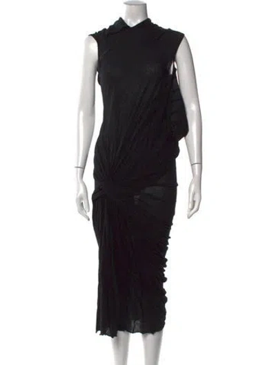 Pre-owned Junya Watanabe Vintage Long Dress In Black
