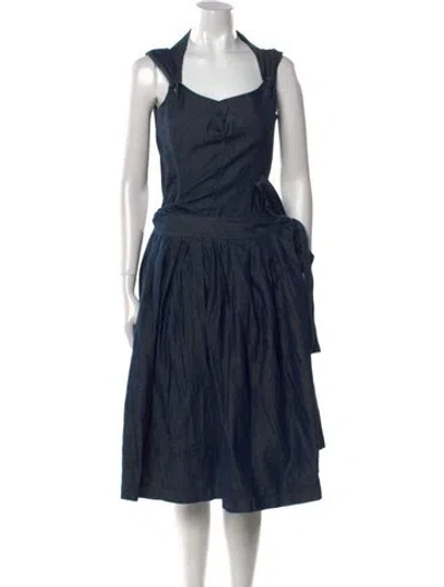 Pre-owned Junya Watanabe Vintage Long Dress In Blue