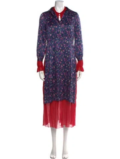 Pre-owned Junya Watanabe Vintage Long Dress In Blue