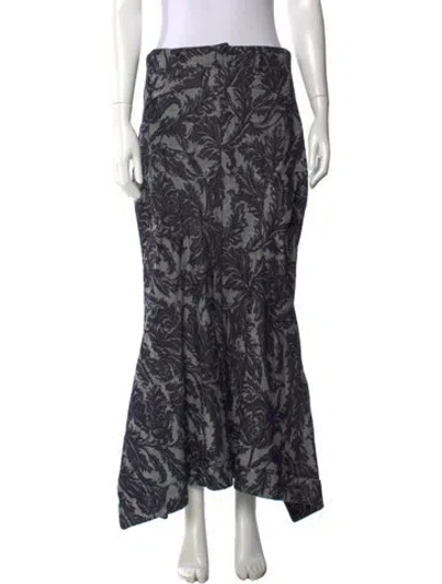 Pre-owned Junya Watanabe Vintage Long Skirt In Blue/grey