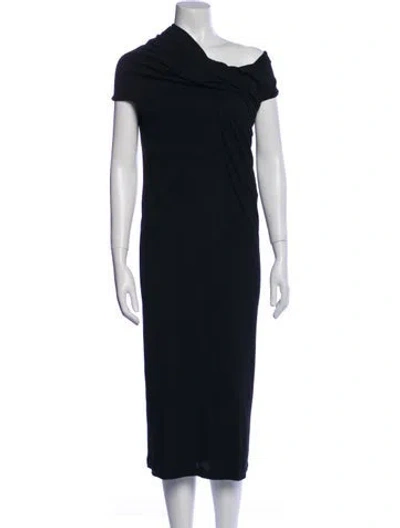 Pre-owned Junya Watanabe Vintage Midi Length Dress In Black