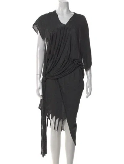 Pre-owned Junya Watanabe Vintage Midi Length Dress In Gray