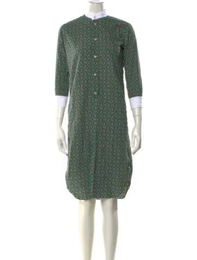 Pre-owned Junya Watanabe Vintage Midi Length Dress In Green