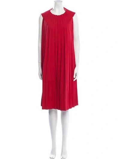 Pre-owned Junya Watanabe Vintage Midi Length Dress In Red