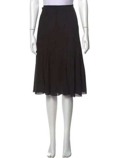 Pre-owned Junya Watanabe Vintage Midi Length Skirt In Blac