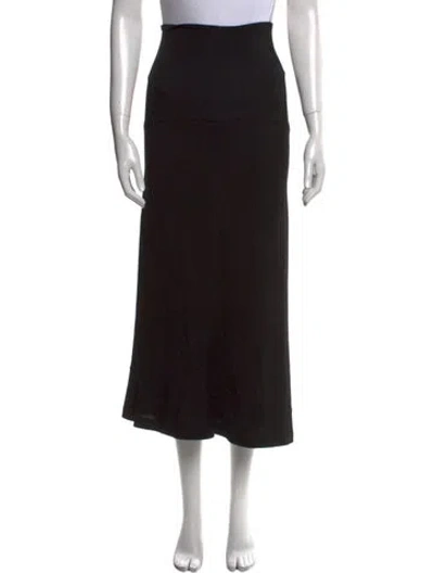 Pre-owned Junya Watanabe Vintage Midi Length Skirt In Black