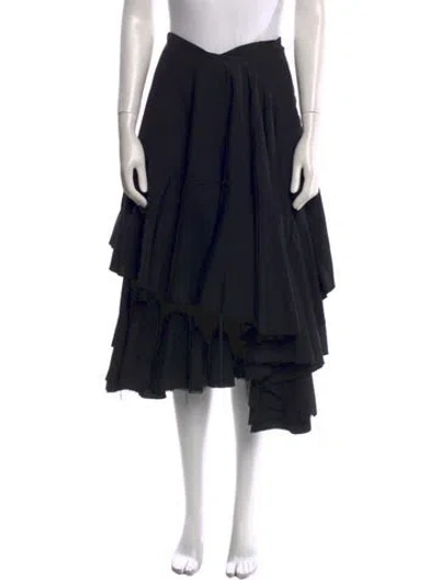Pre-owned Junya Watanabe Vintage Midi Length Skirt In Black