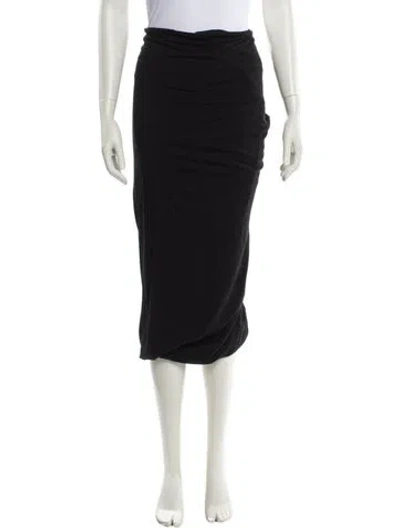 Pre-owned Junya Watanabe Vintage Midi Length Skirt In Black