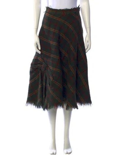 Pre-owned Junya Watanabe Vintage Midi Length Skirt In Black