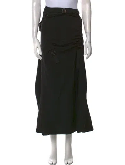 Pre-owned Junya Watanabe Vintage Midi Length Skirt In Black