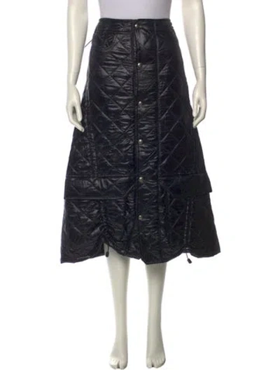 Pre-owned Junya Watanabe Vintage Midi Length Skirt In Black