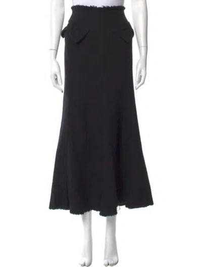 Pre-owned Junya Watanabe Vintage Midi Length Skirt In Black