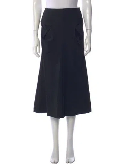 Pre-owned Junya Watanabe Vintage Midi Length Skirt In Black