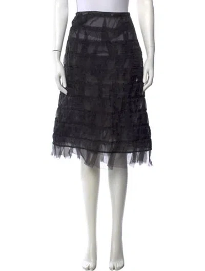 Pre-owned Junya Watanabe Vintage Midi Length Skirt In Black