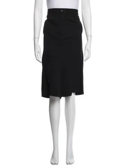 Pre-owned Junya Watanabe Vintage Midi Length Skirt In Black