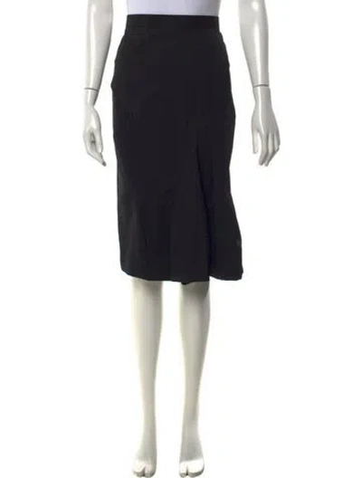 Pre-owned Junya Watanabe Vintage Midi Length Skirt In Black