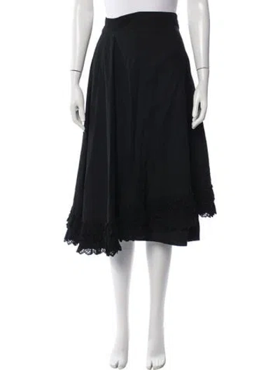 Pre-owned Junya Watanabe Vintage Midi Length Skirt In Black
