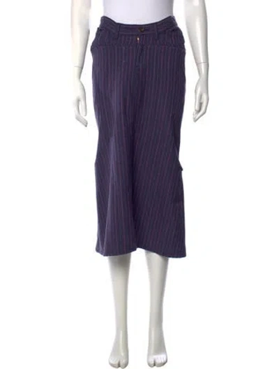 Pre-owned Junya Watanabe Vintage Midi Length Skirt In Blue