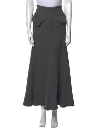 Pre-owned Junya Watanabe Vintage Midi Length Skirt In Gray