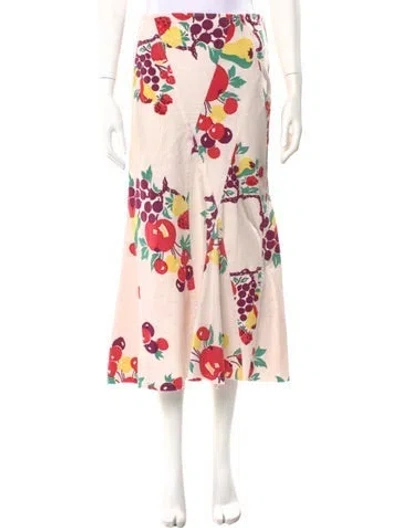Pre-owned Junya Watanabe Vintage Midi Length Skirt In Pink