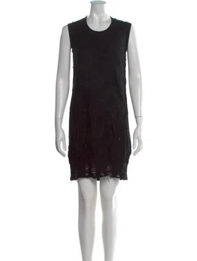 Pre-owned Junya Watanabe Vintage Mini Dress In Black