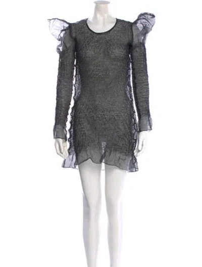 Pre-owned Junya Watanabe Vintage Mini Dress In Gray