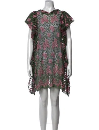 Pre-owned Junya Watanabe Vintage Mini Dress In Green