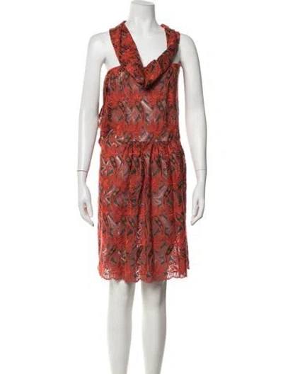 Pre-owned Junya Watanabe Vintage Mini Dress In Orange