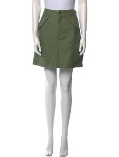 Pre-owned Junya Watanabe Vintage Mini Skirt In Green