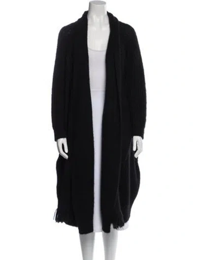 Pre-owned Junya Watanabe Vintage Open Front Sweater In Black