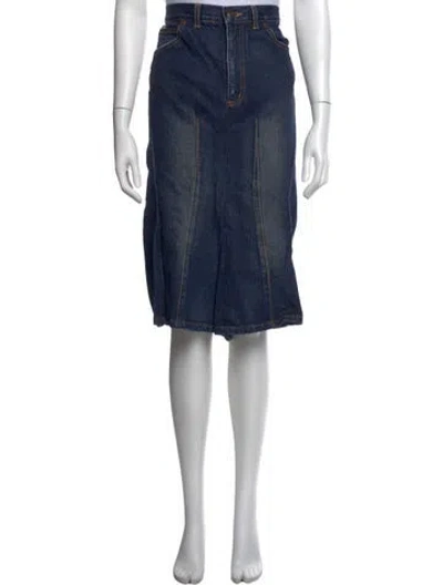 Pre-owned Junya Watanabe Vintage Skirt In Blue