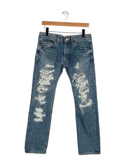 Pre-owned Junya Watanabe Vintage Straight Leg Jeans In Blue