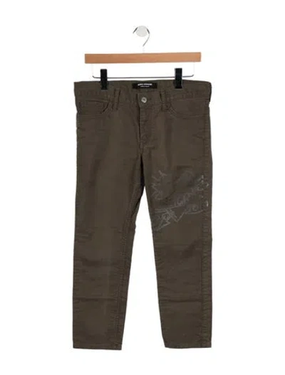 Pre-owned Junya Watanabe Vintage Straight Leg Jeans In Green