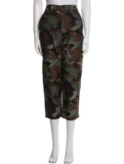 Pre-owned Junya Watanabe Vintage Straight Leg Pants In Green