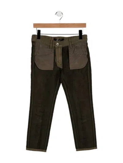 Pre-owned Junya Watanabe Vintage Straight Leg Pants In Green
