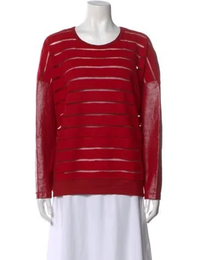 Pre-owned Junya Watanabe Vintage Striped Sweater In Red