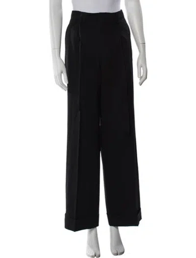 Pre-owned Junya Watanabe Vintage Wide Leg Pants In Black