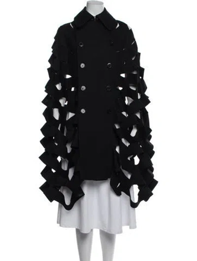 Pre-owned Junya Watanabe Vintage Wool Coat In Black
