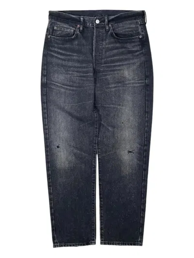 Junya Watanabe Whiskering-effect Jeans In Black
