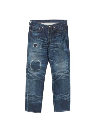 Junya Watanabe Man X New Manual Cotton Nylon Twill Transfer Printed Pants In Multi