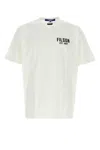 Junya Watanabe White Black Cotton T-shirt In White