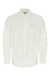 Junya Watanabe Classic Button-up Shirt With Embroidered Detail In White
