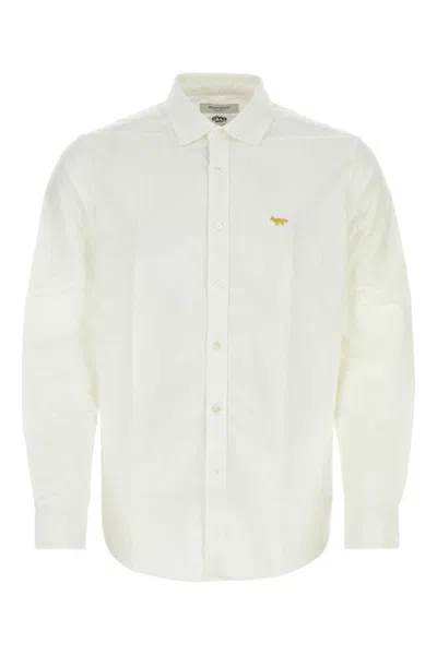 JUNYA WATANABE WHITE EMBROIDERED LOGO SHIRT