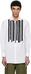 Junya Watanabe White Guy Rover Edition Customized Shirt In 1 White X Black Mix