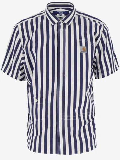 JUNYA WATANABE WHITE LOGO PATCH SHIRT